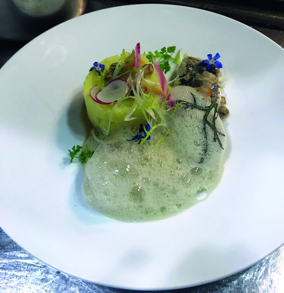 a starter dish at joséphine chez dumonet