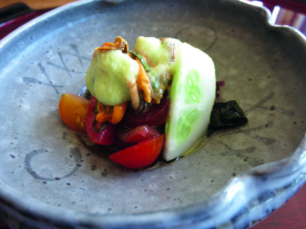 asian fusion dish at la table breizh café