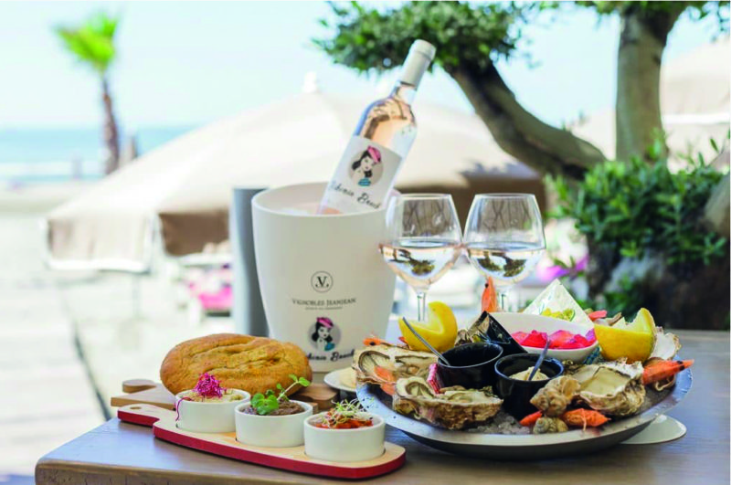 Head to Bikinis Beach in La Grande Motte, a pop-up, summer-only beach bar.