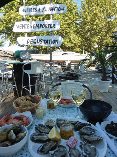 Arcachon Bay, west of Bordeaux, is famous for its oysters.