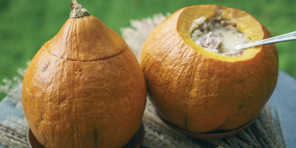 Pumpkin in papillote