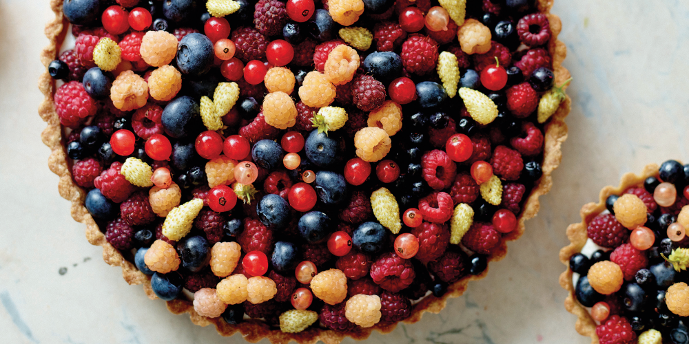 Summer berry tart