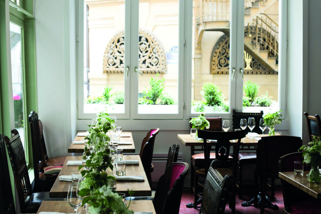 interior shot of the dining room at verjus