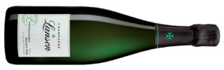 A bottle of lanson green label organic champagne a delicate French champagne with hints of citrus and berries