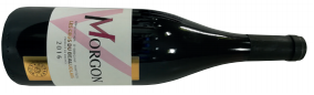 A bottle of morgon 2016 from Beaujolais