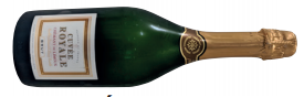 A bottle of cuvée royale crémant de limoux brut like champagne in every way but the price