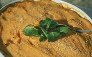 Cottage pie with sweet potatoes