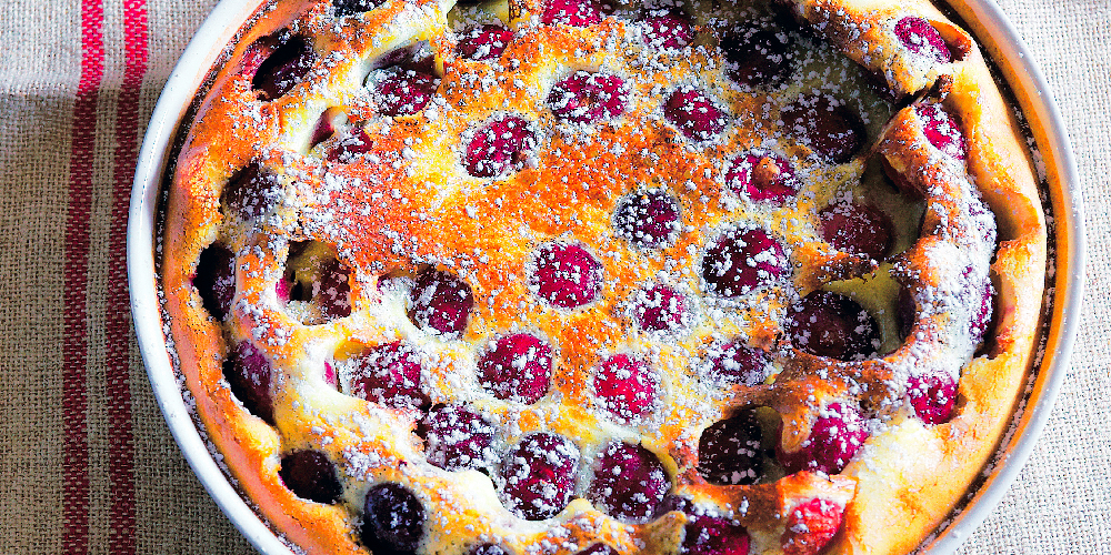 Crumble clafoutis