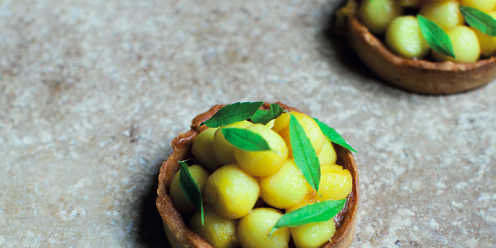 Tartelette pomme rhubarbe