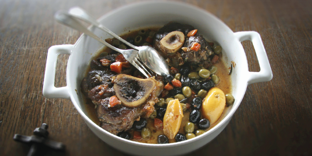 Ossobuco with lemon and olives