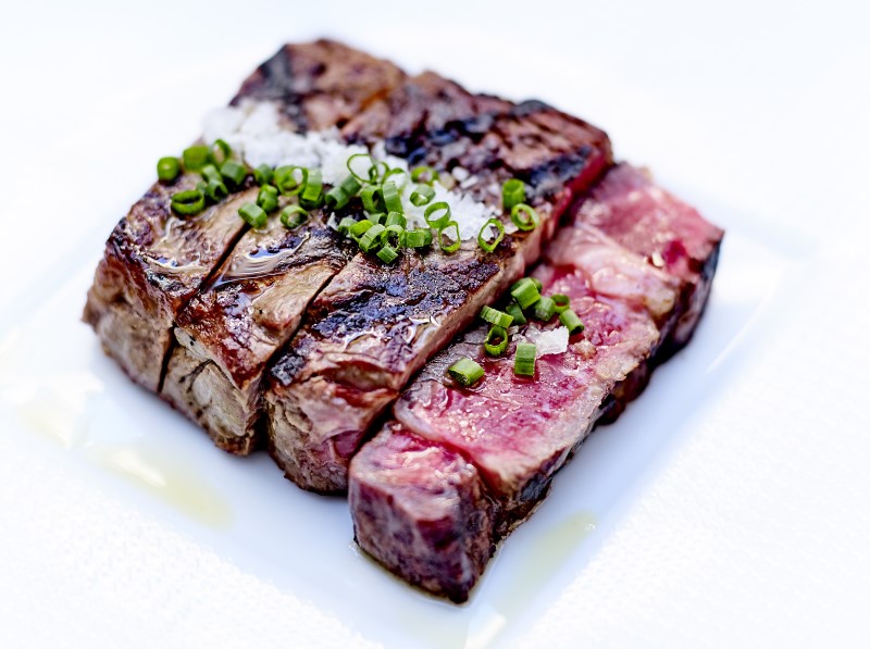 Tagliata de boeuf au feu de bois