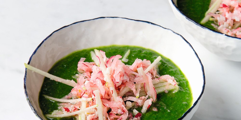Velouté  d’épinards with miso