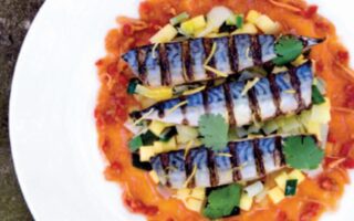 Aromatic grilled grouper