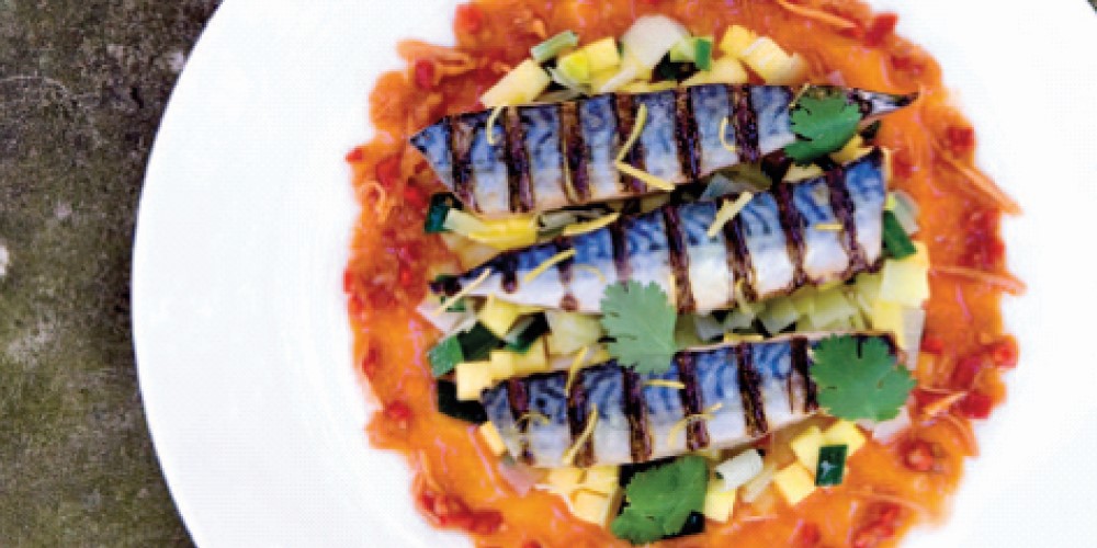 Aromatic grilled grouper