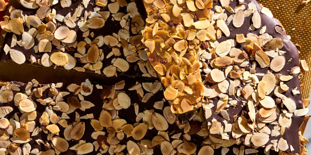 Chocolate almond toffee