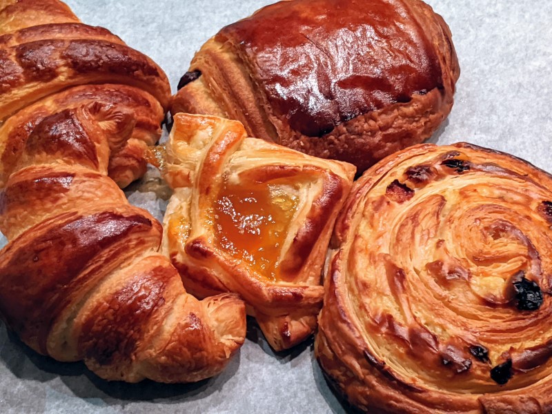 a selections of freshly made pastry