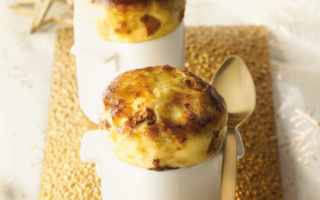 Girolles and Beaufort soufflé