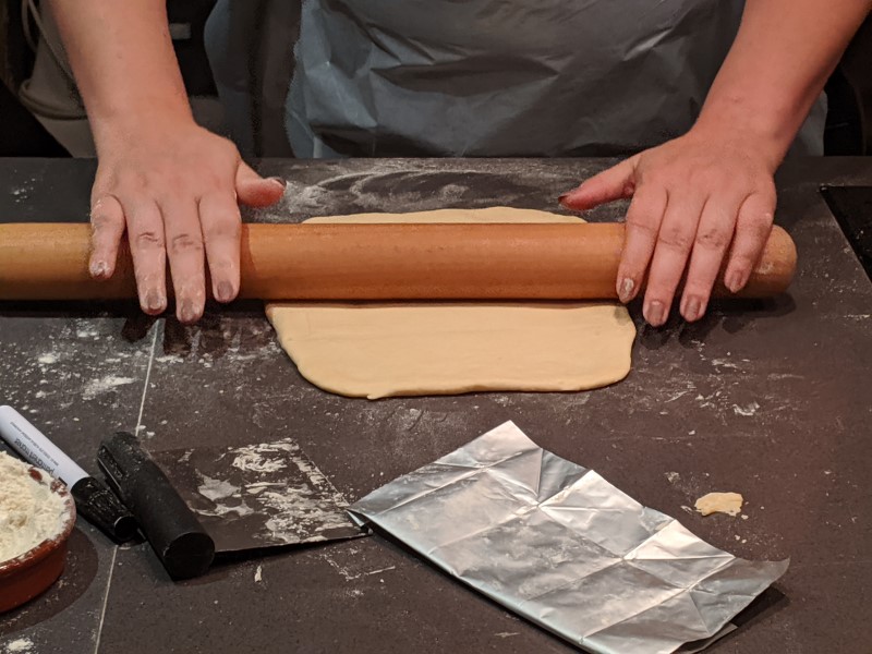 Rolling out and prepping the dough