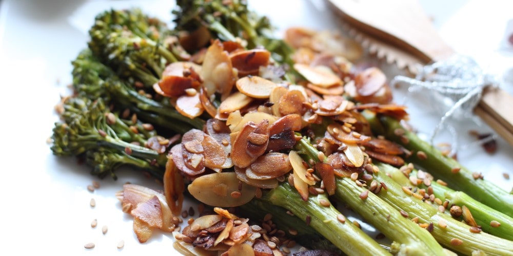 Sautéed tenderstem broccoli with almonds
