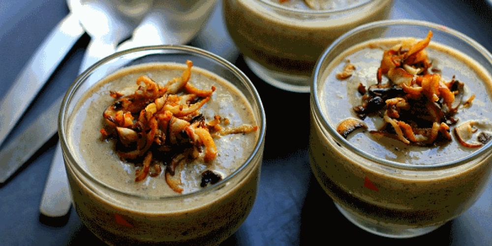 Cream of wild mushroom soup