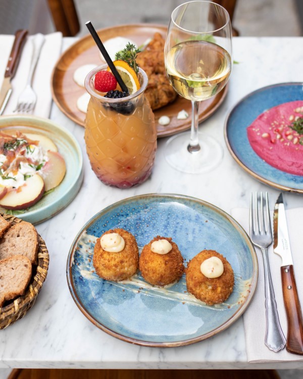 Dishes from the alma restaurant