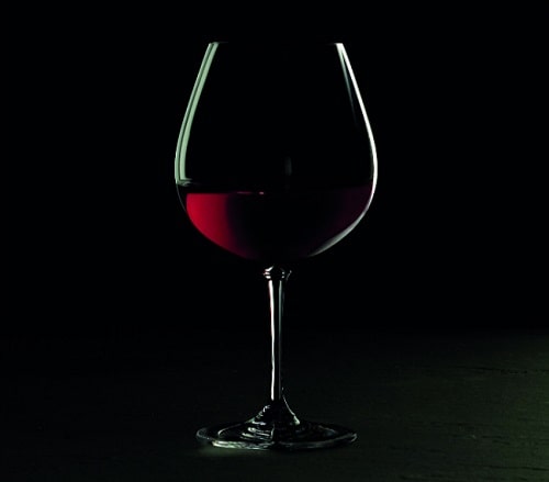 Large bowl red wine glass