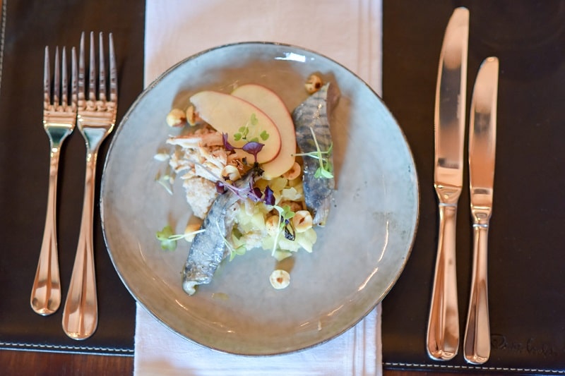 Beautiful plated French dish