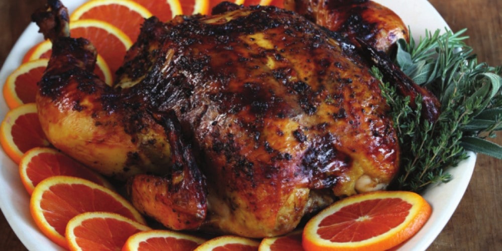 Succulent Poulet Rôti à l’Orange et aux Olives Noires
