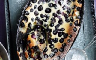 Blueberry clafoutis