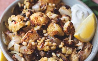 Roasted cauliflower salad