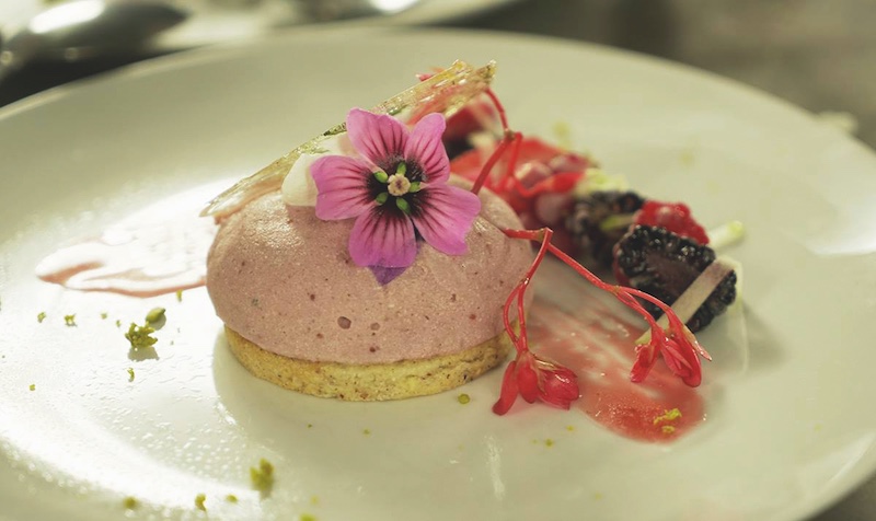 A vegan dessert prepared by a chef in Montpellier as part of tof the VegOresto scheme