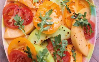 Spicy melon salad