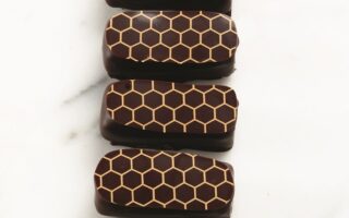Honey-orange hand-dipped bonbons
