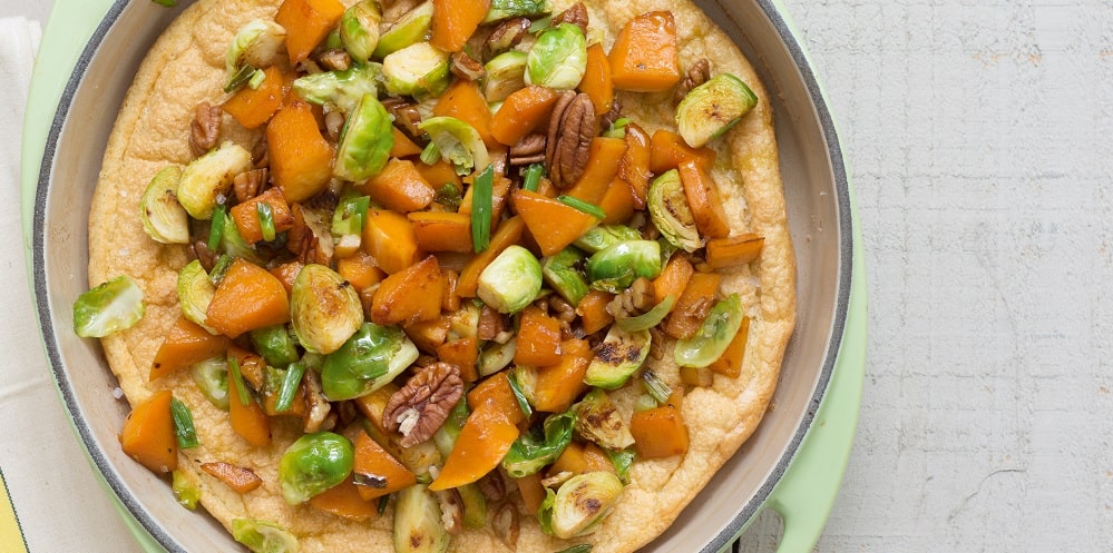 Nut and vegetable millet torte