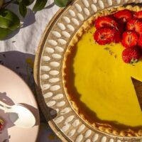 Strawberry and lemon tart
