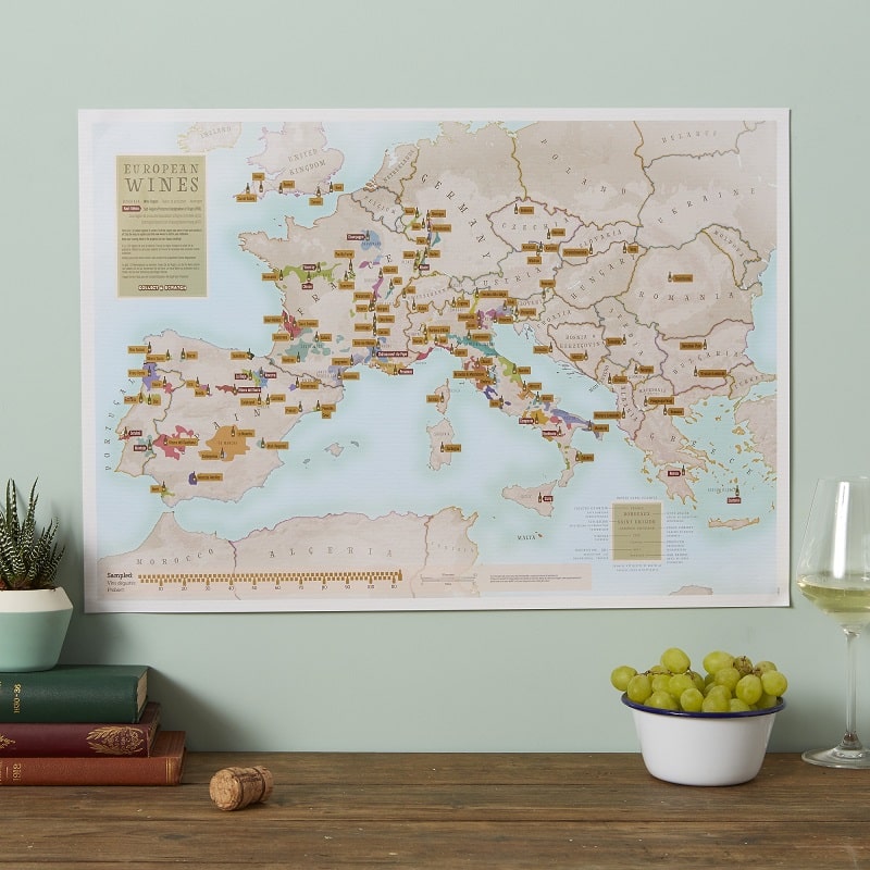 Tour the wine regions with your very own wine map