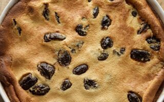 Prune clafoutis
