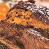 Roast Turkey with Clementines and Garlic