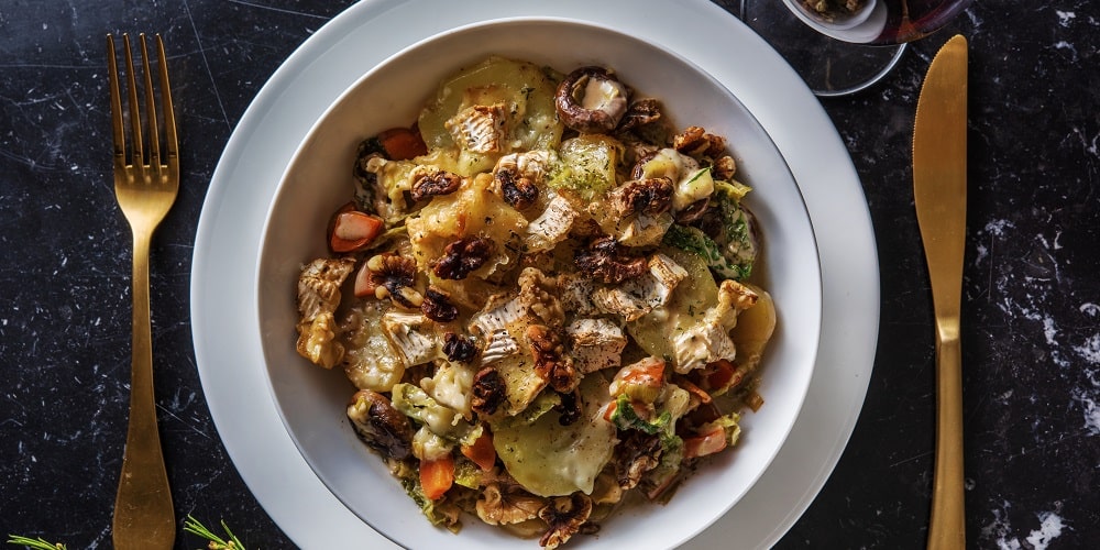 Camembert and truffle hot pot