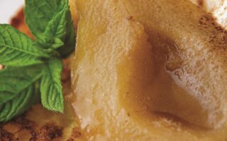 Pain perdu with caramelised pear