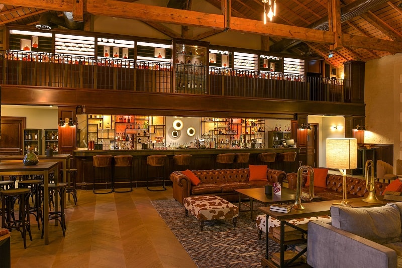 Hotel bar.