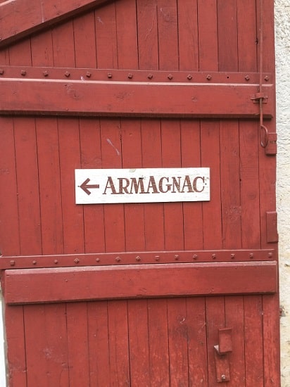 Armagnac cellar door
