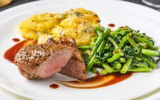 Rosemary scented lamb loin