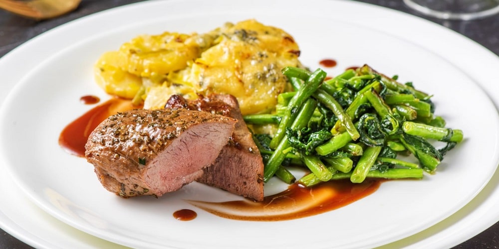 Rosemary scented lamb loin