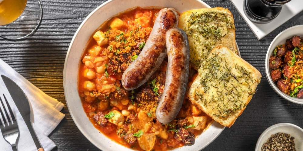 Chicken and sausage cassoulet