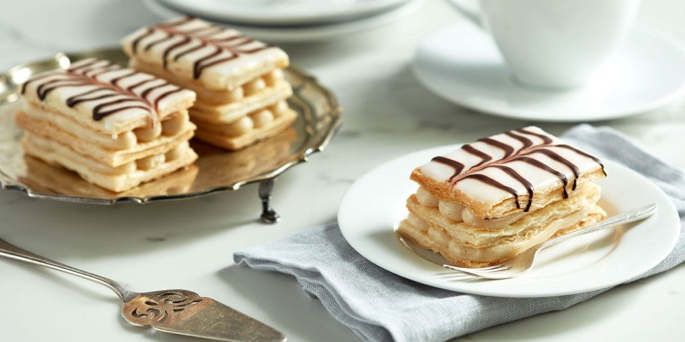Millefeuilles with vanilla cream