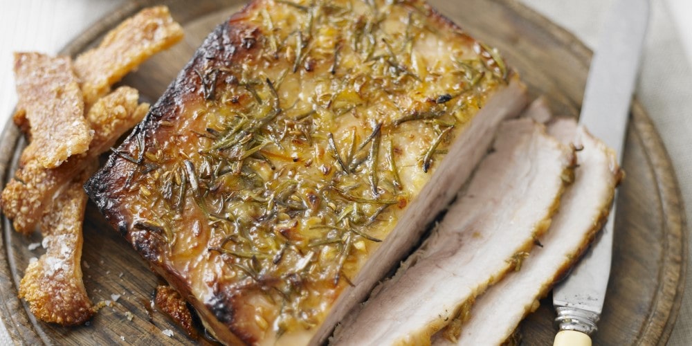 Slow roast belly of pork