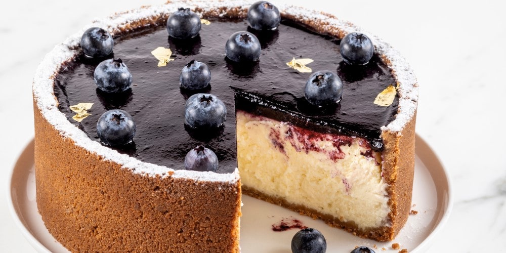 Blueberry cheesecake