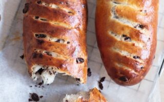 Vienna bread with chocolate chips