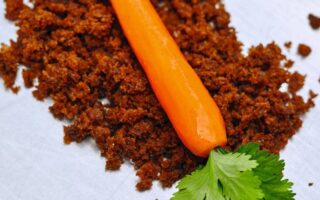 Carrot-shaped carrot cake